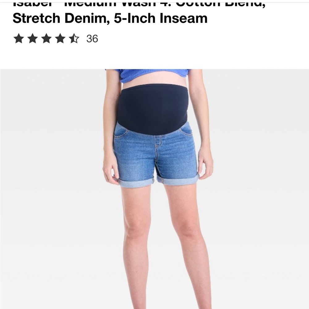 Maternity Denim Shorts
